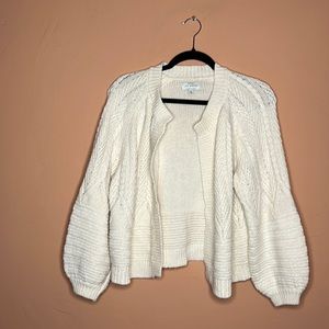 Luck Brand Cream Knit Cardigan